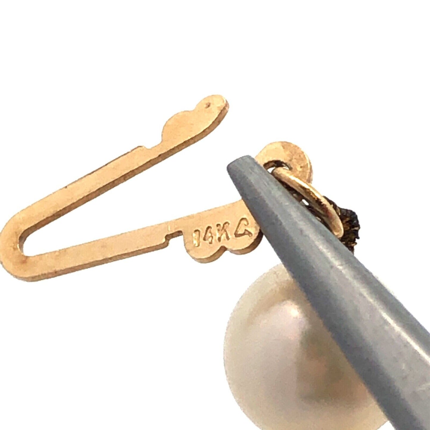 Designer 14K Yellow Gold Ivory Hand Knotted Pearl Anniversary Necklace