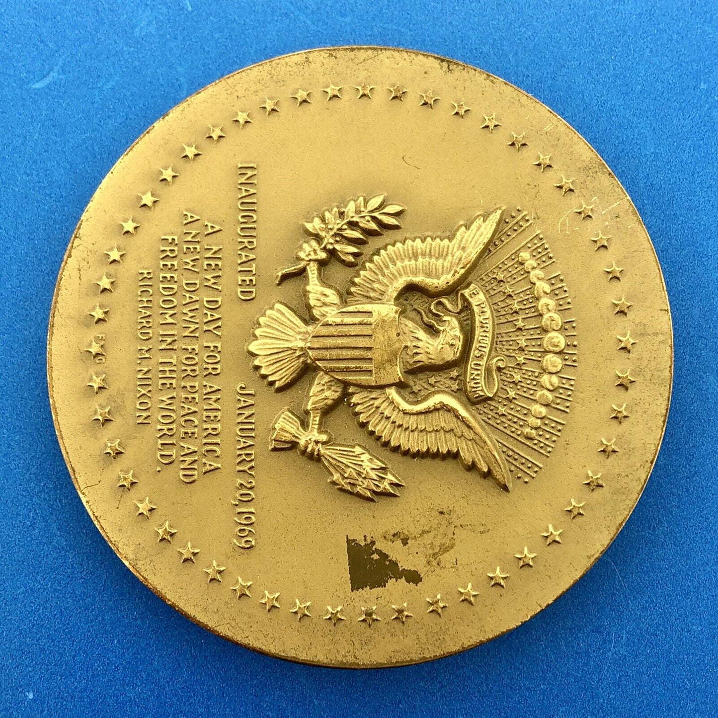 1969 United States Mint Richard Nixon Presidential Inauguration Bronze Medal