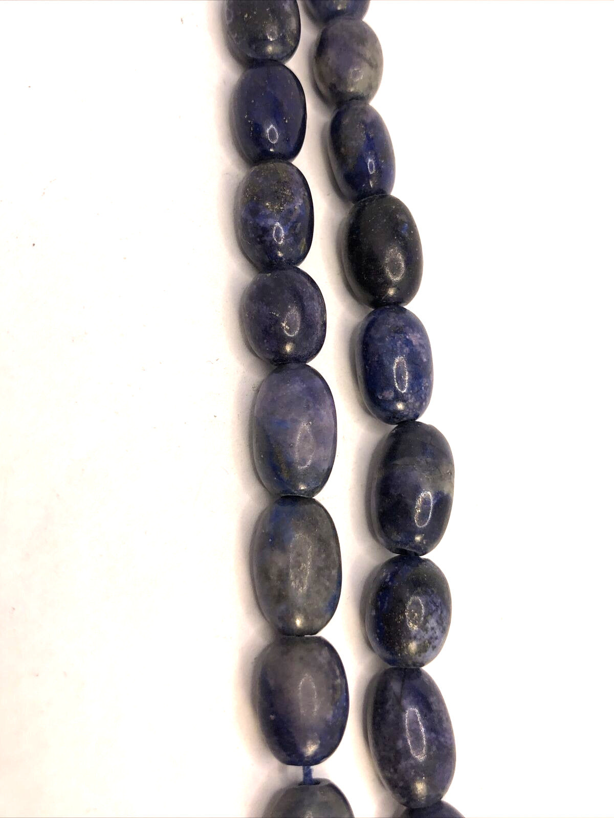 Vintage Lapis Lazuli Vision Truth Awareness Worry Beaded Necklace