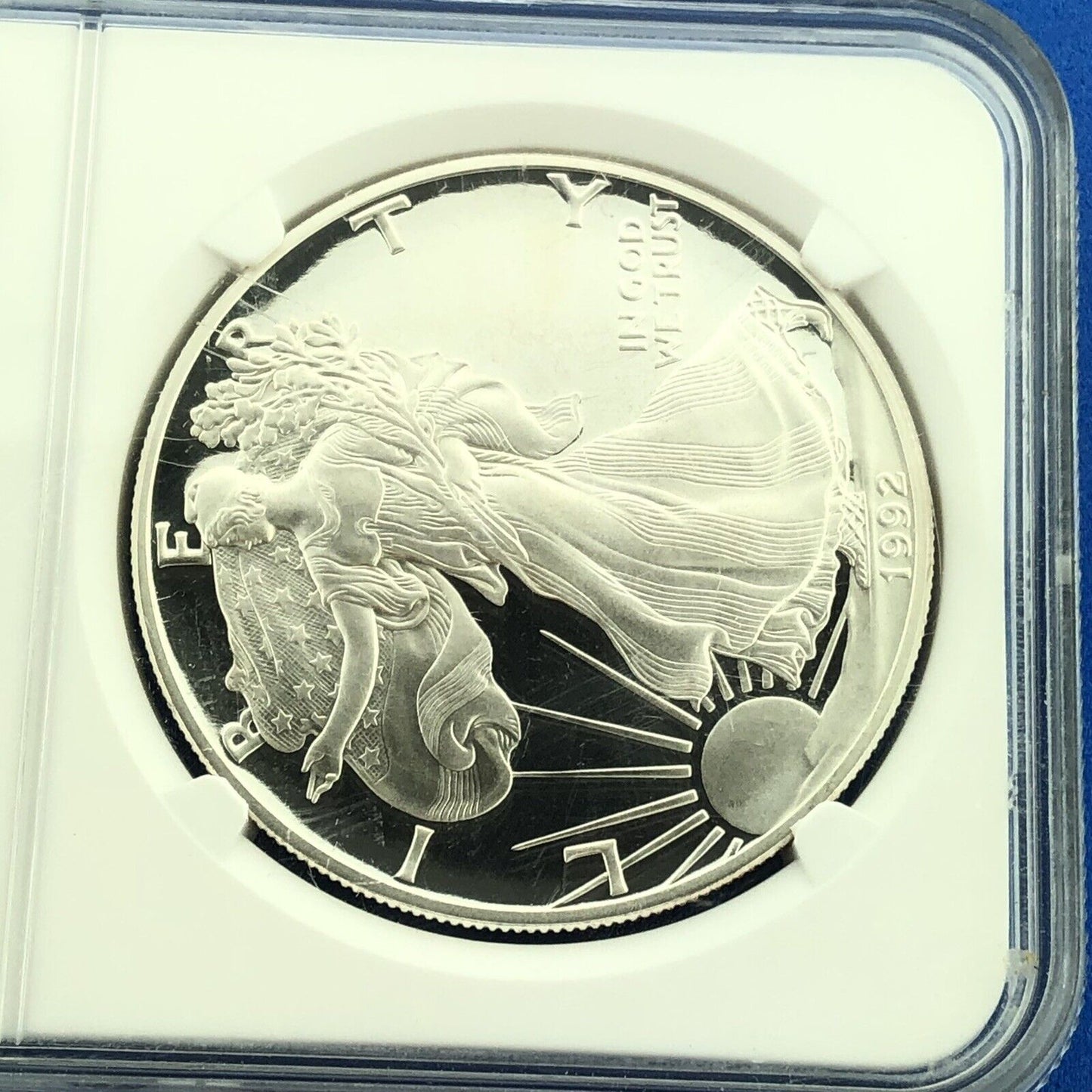 1992 S Proof American Silver Eagle 1 Oz 999 Fine Silver NGC PF69 Ultra Cameo