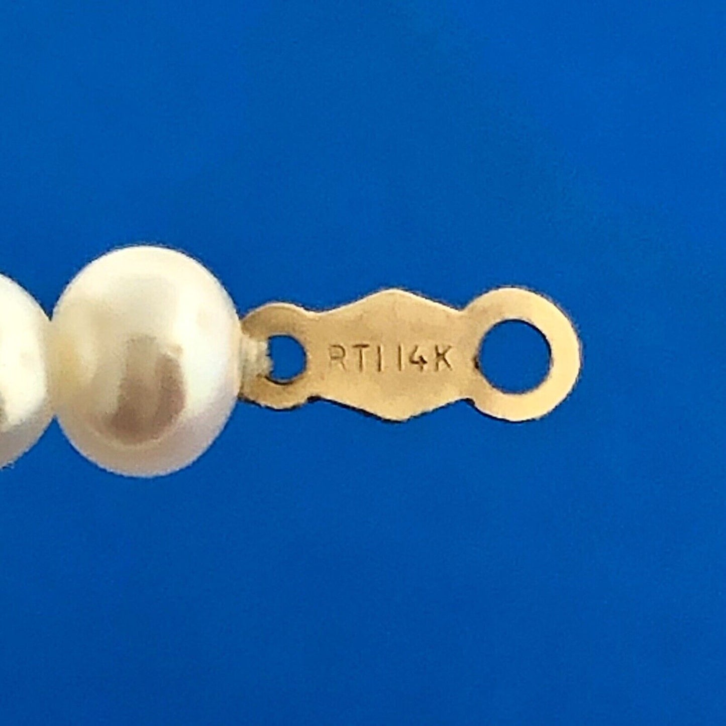 Estate 14K Yellow Gold Pearl Wedding Bridal June Anniversary Sweet 16 Necklace