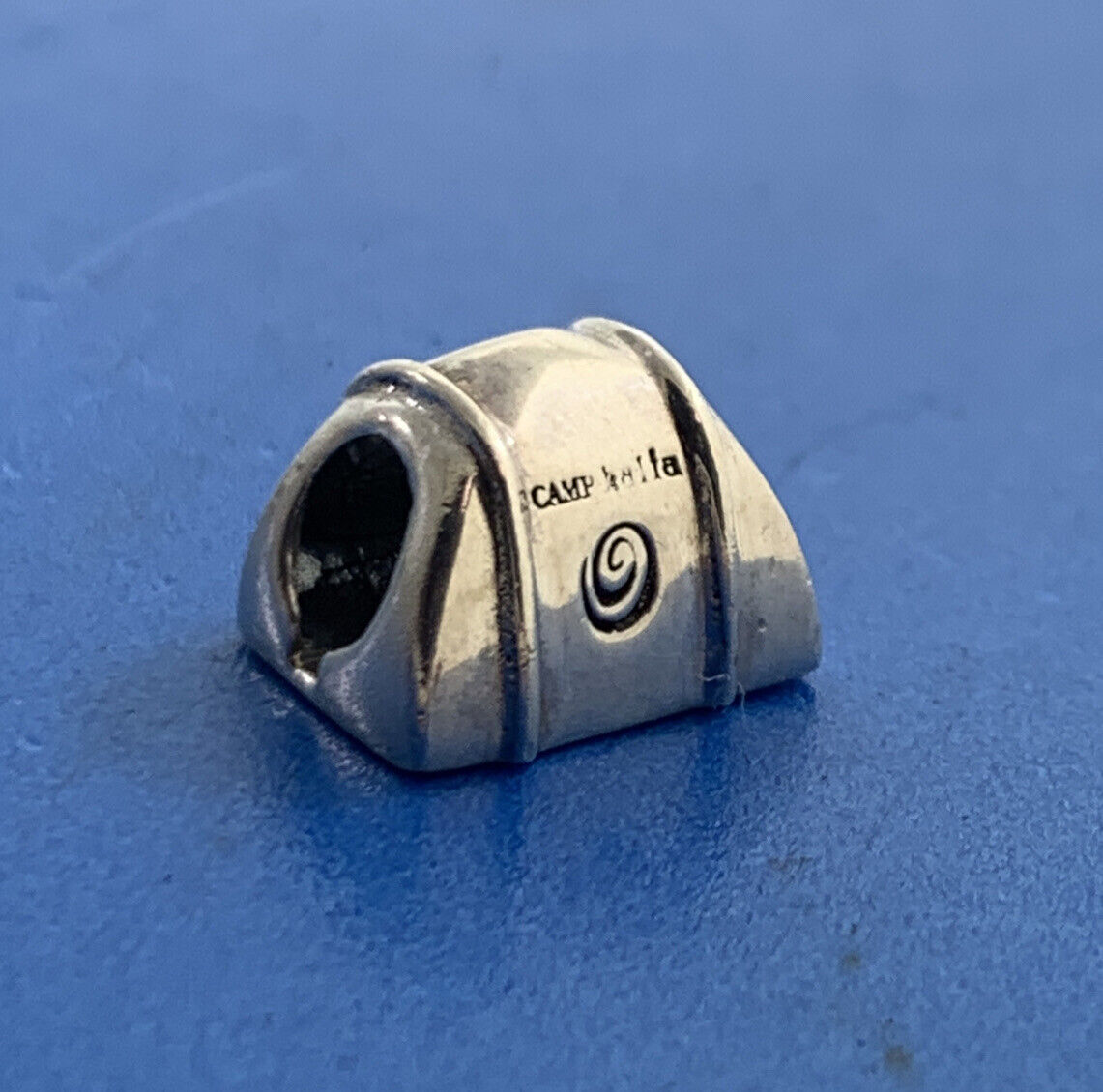 Authentic KALIA 925 Sterling Silver Camp Kalia Tent Slide Bracelet Charm