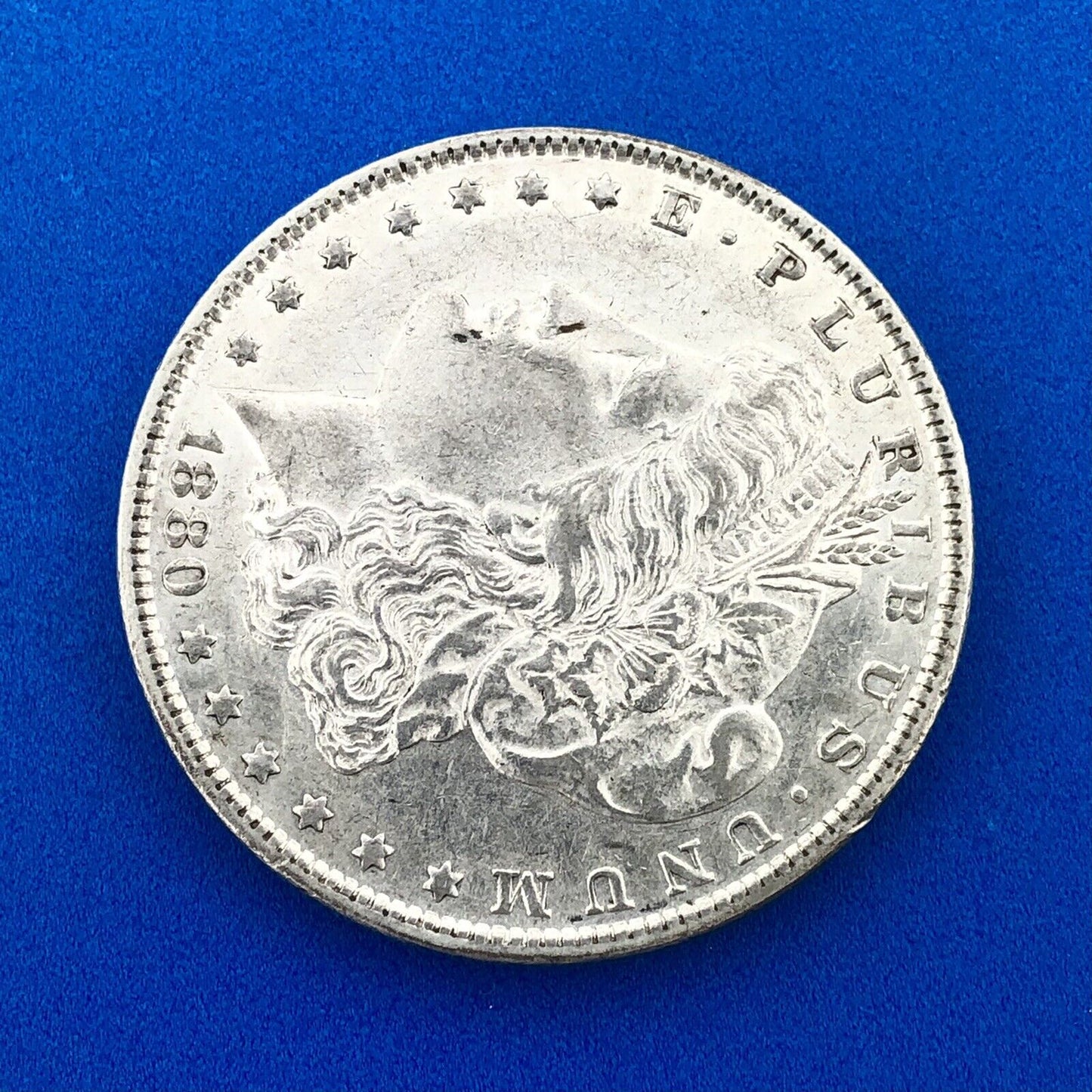 1880 O Morgan Silver Dollar VAM 48 Doubled 1 8 Hangnail Eagle AU New Orleans