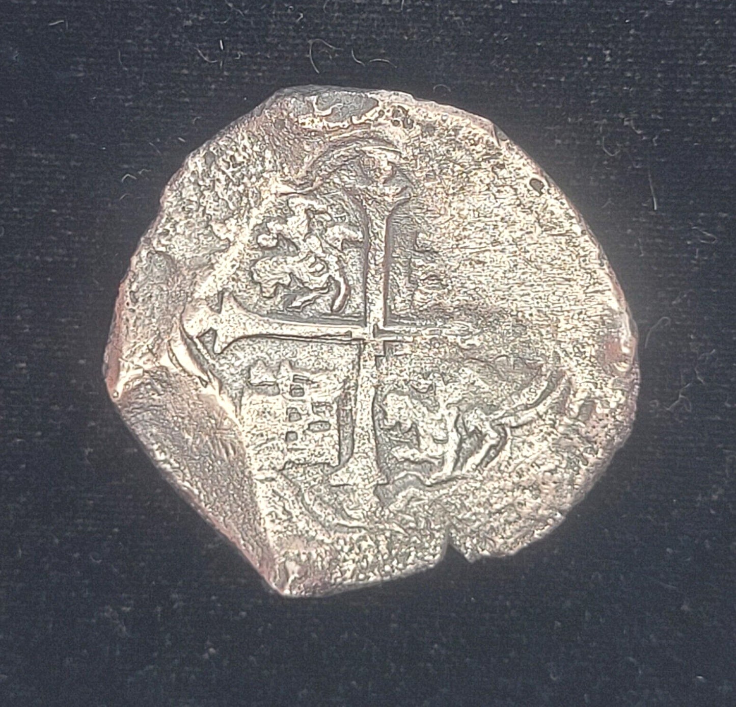 1618-1621 OMD Mexico 8 Reales Habsburg Shield/Cross of Jerusalem .931 Silver Cob