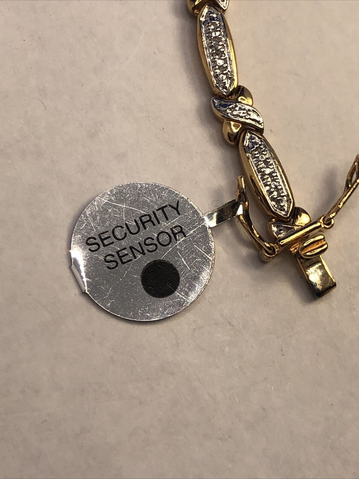 Designer 925 Sterling Silver Vermeil Two Tone Diamond Tennis Bracelet