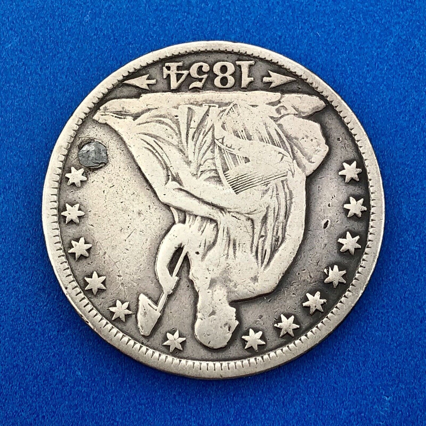 1854 O Seated Silver Half Dollar Type 3 Two Year Type Key New Orleans Mint Coin