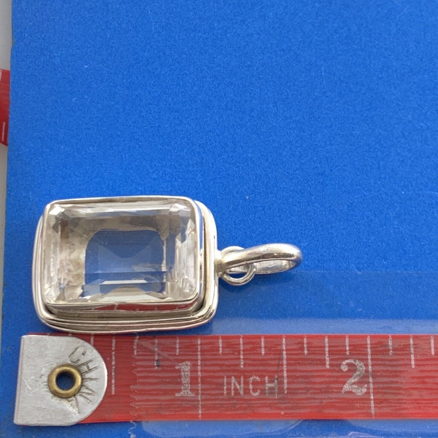 White Amethyst 925 Sterling Silver Statement Pendant