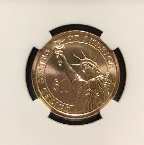 2007 P John Adams Presidential Dollar $1 NGC MS65 First Day of Issue