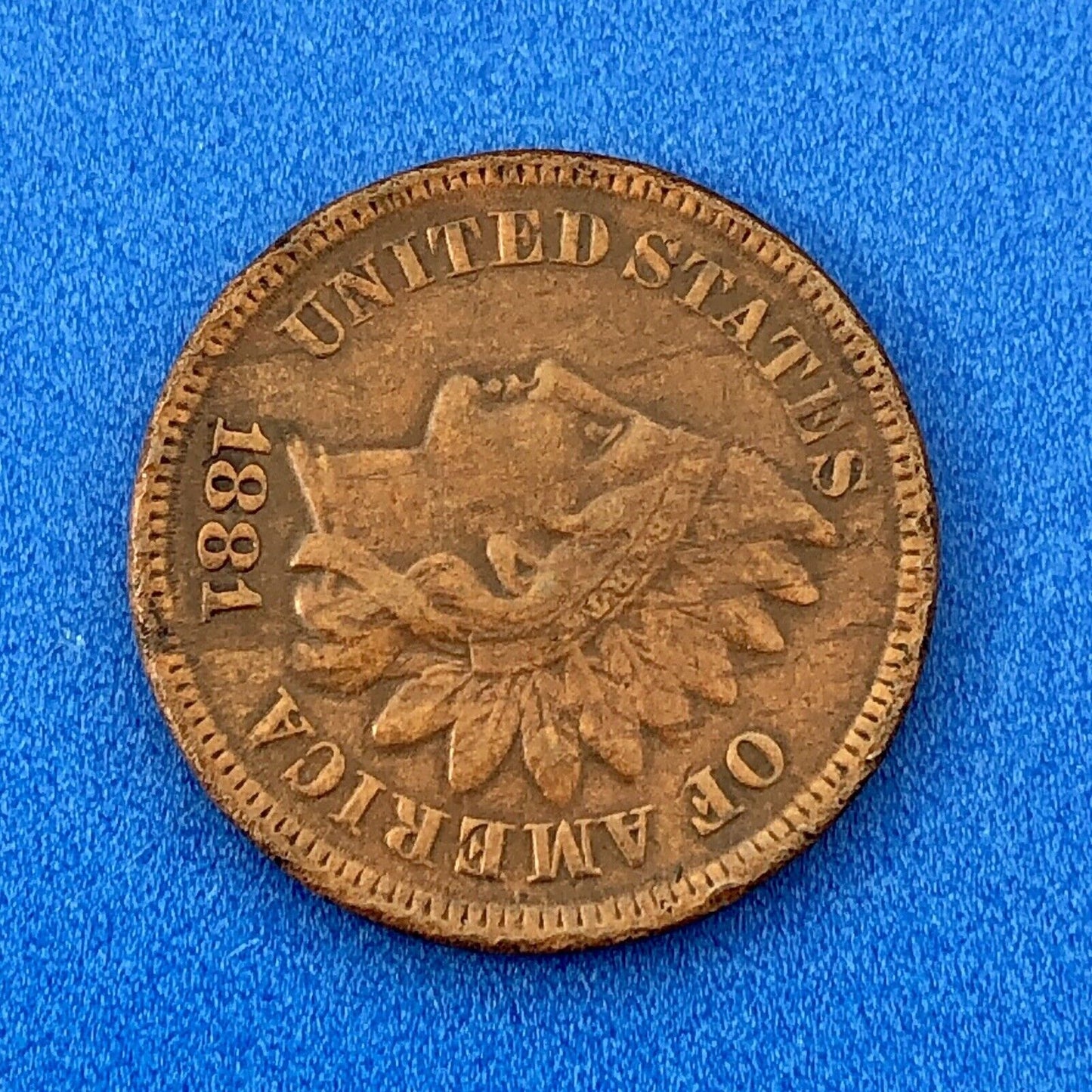1881 Indian Head One Cent Penny Type 3 Bronze Better Key Philadelphia Coin