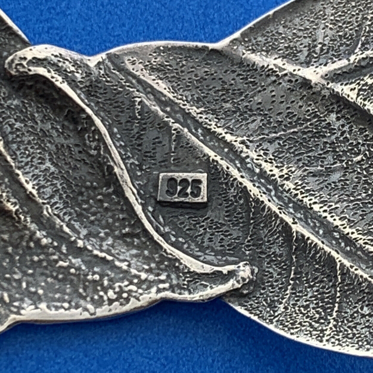 Stunning Sterling Silver 925 Leaf Branch Nature Openwork Cuff 6.5" Bracelet