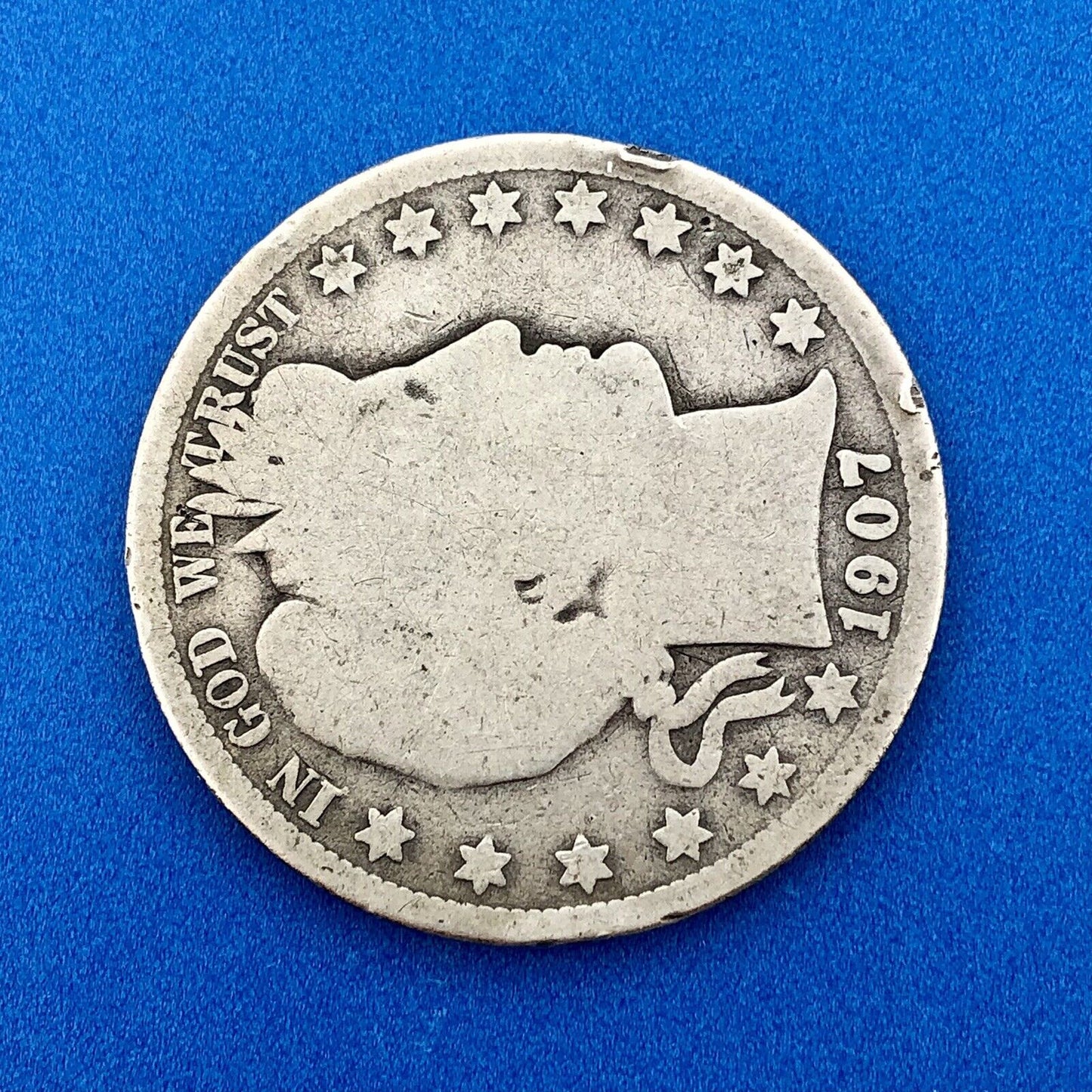 1907 S Silver Barber Half Dollar Better Key Date Rare Scarce San Francisco Coin