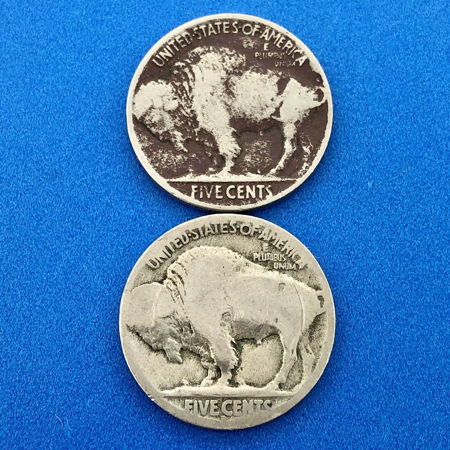 1915 PD Indian Head Buffalo Nickel Key Better Early Issue Date Two Coin Lot