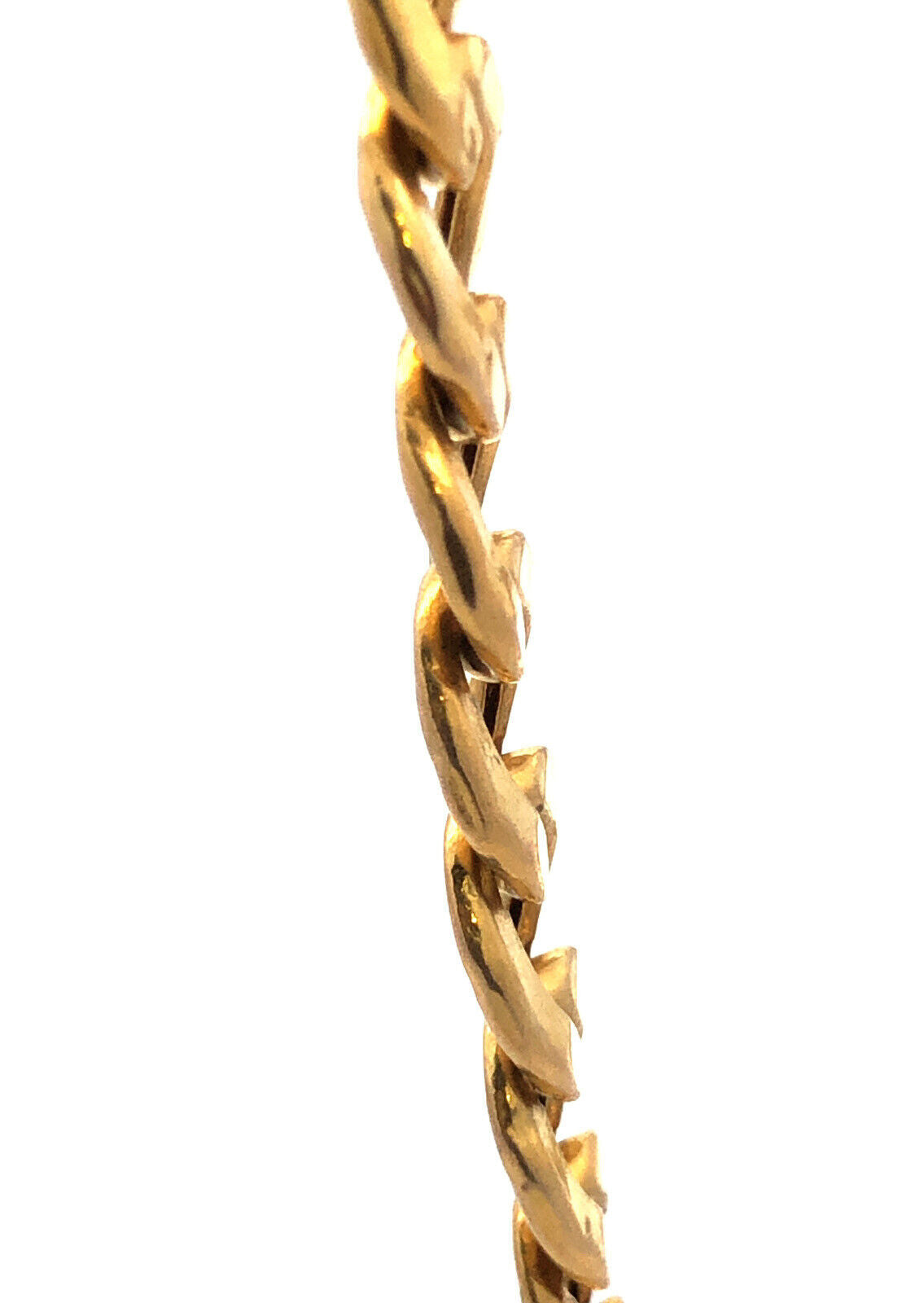 Designer GS 10K Yellow Gold Cuban Curb Link Chain Necklace