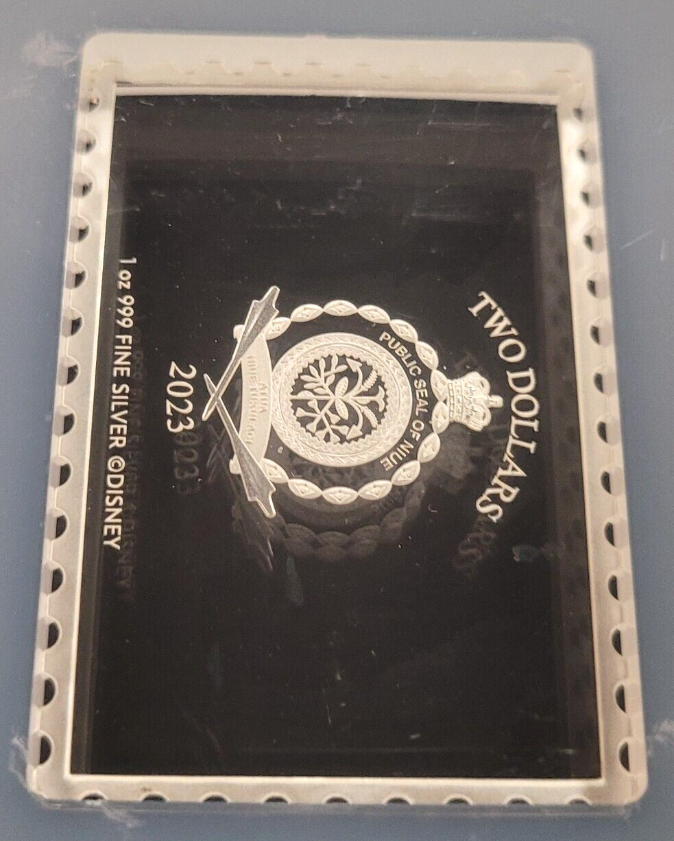 2023 $2 Niue NGC X Proof 9.9 Disney 100 World Stamp - Snow White 1oz .999 Silver