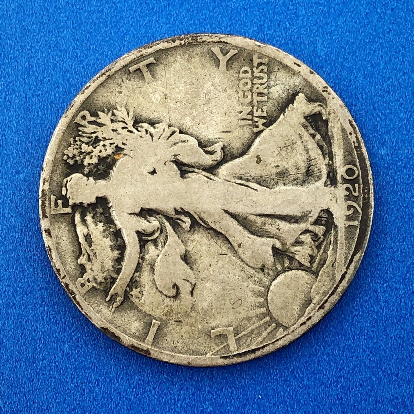 1920 D Walking Liberty Silver Half Dollar 50c Better Key Scarce Denver Mint Coin