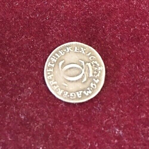 1679 Great Britain Silver 3 Pence Charles II Maundy Threepence
