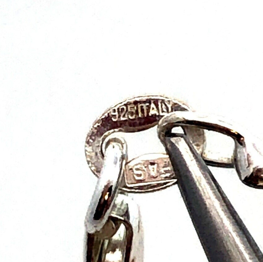 Designer FAS Italy 925 Sterling Silver 20" Twisted Rope Chain Necklace