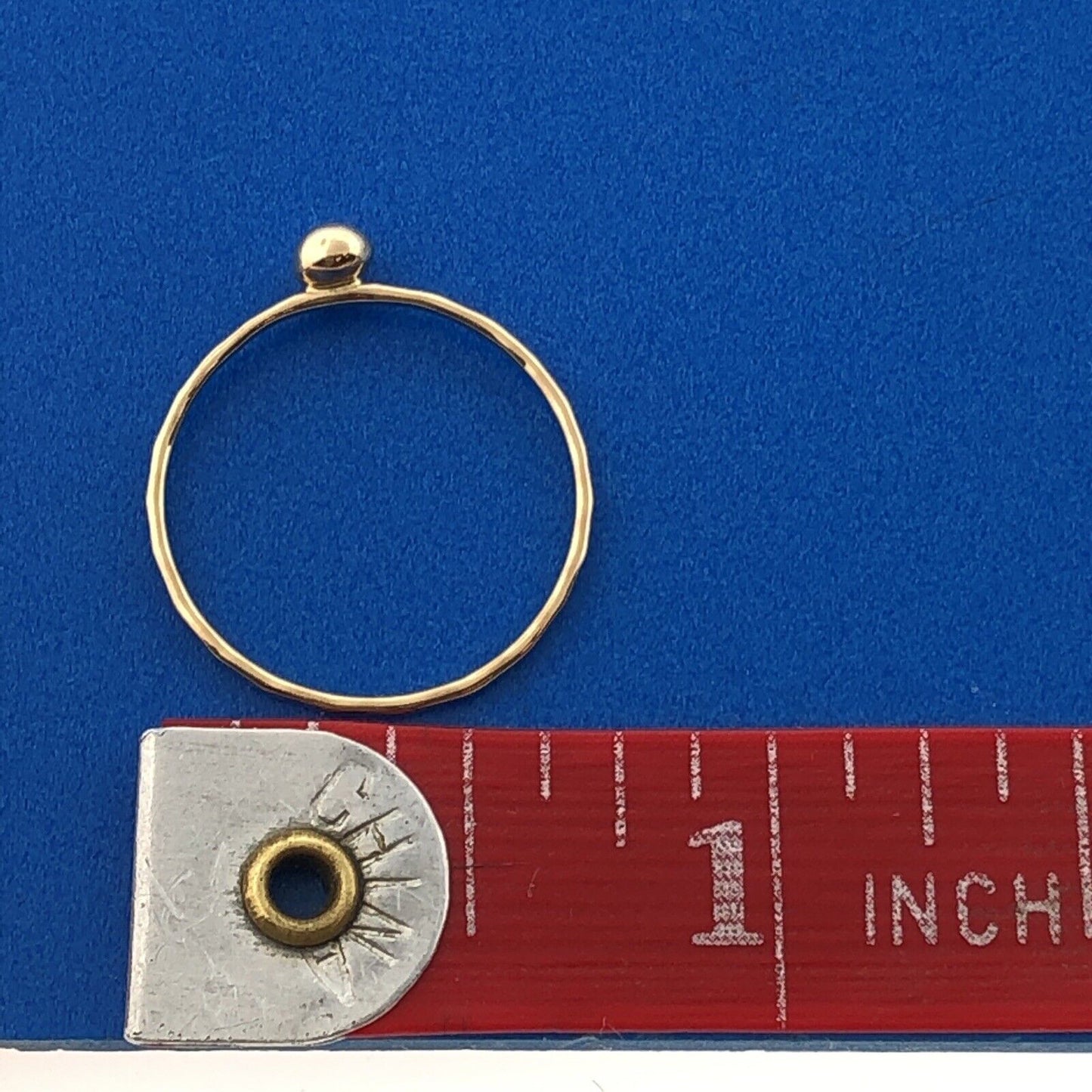 Gorgeous 14k Yellow Gold Sphere Bead Precious Small Ring Size 6.5