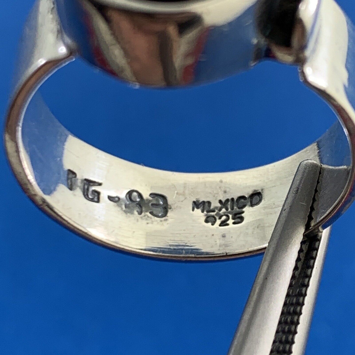 Vintage Taxco 925 Sterling Silver Modernist Crop Circle Pinwheel Statement Ring