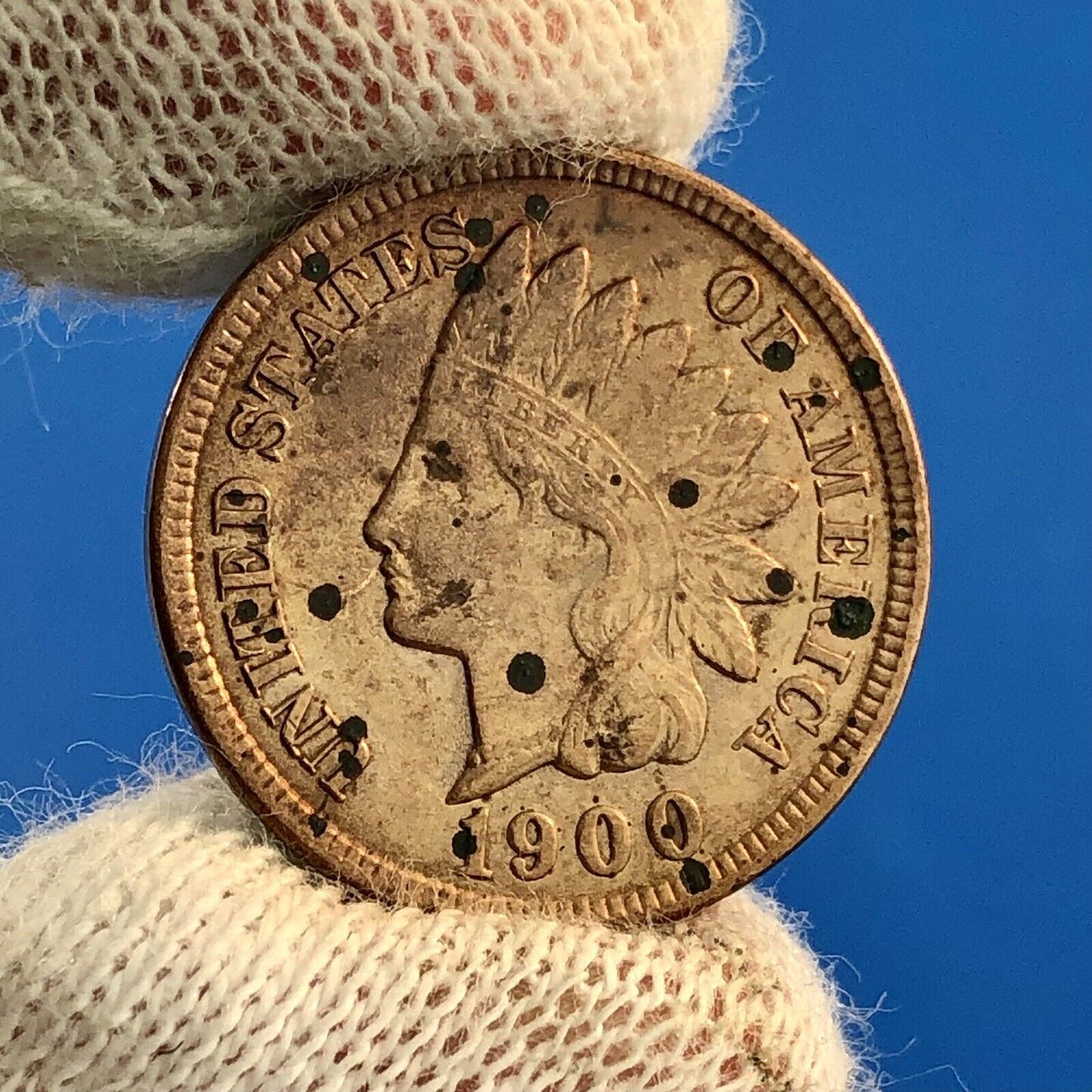 1900 P Indian Head One Cent Penny Type 3 Bronze Better Key Philadelphia BU DET