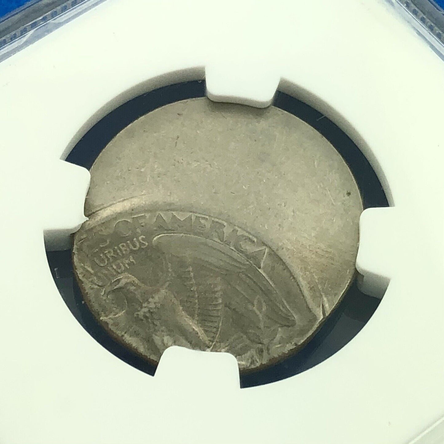 1983 P Washington Clad Quarter Mint Error Struck 50% Off Center NGC MS62