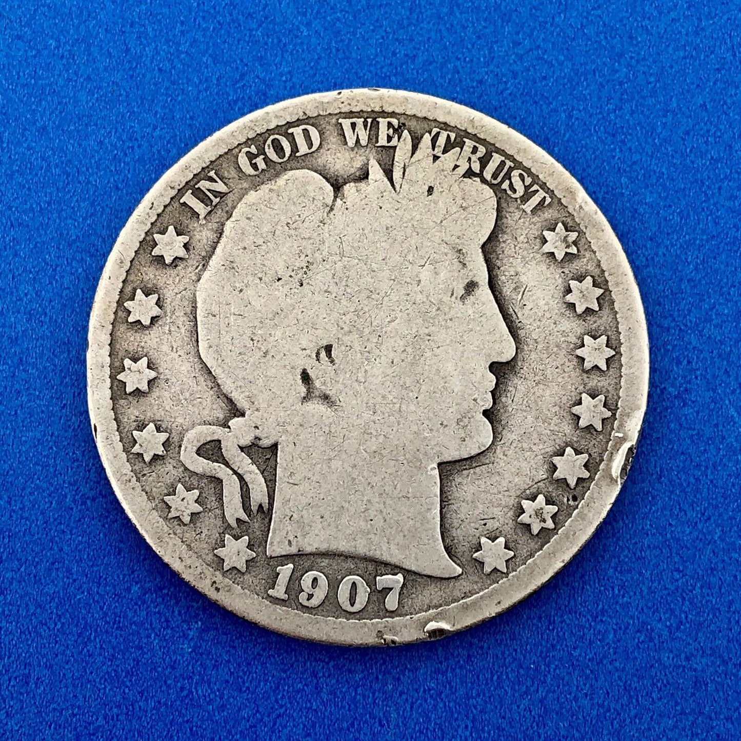 1907 S Silver Barber Half Dollar Better Key Date Rare Scarce San Francisco Coin