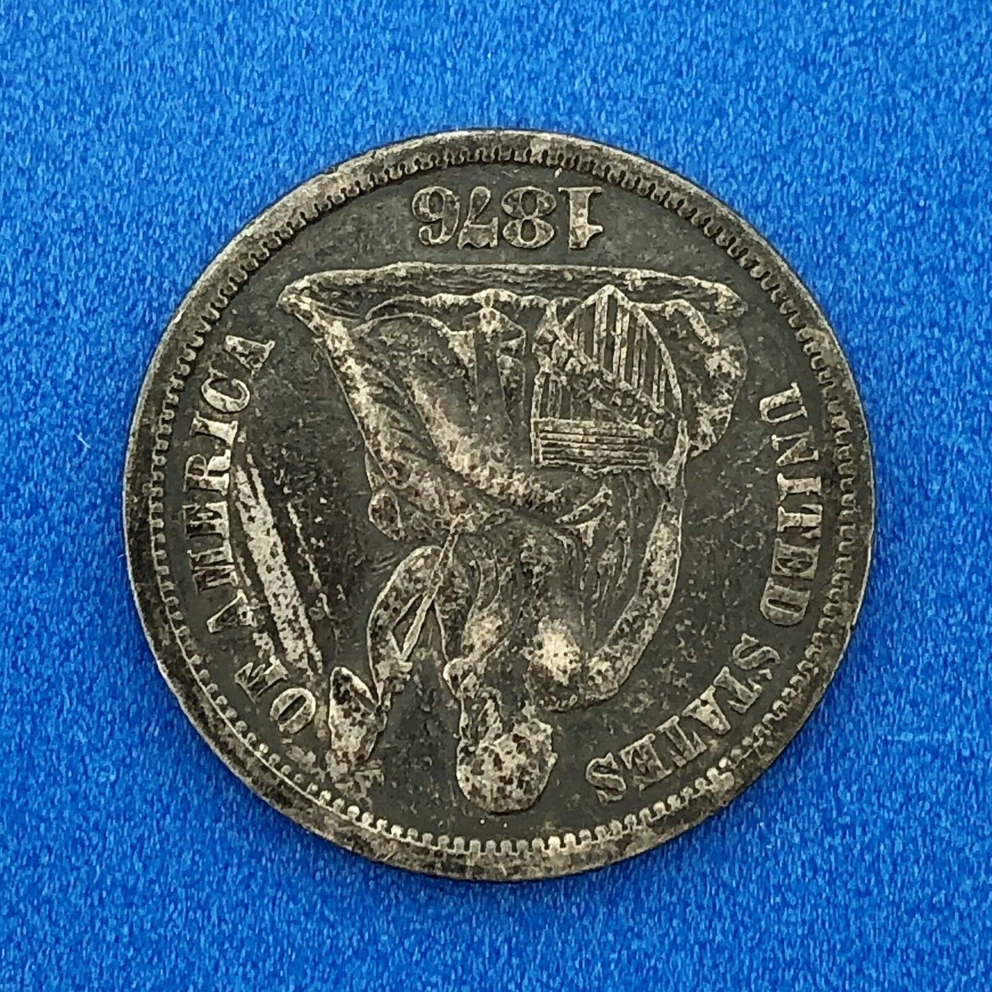 1876 P Seated Liberty Silver Dime 10c Better Key No Stars Philadelphia Coin