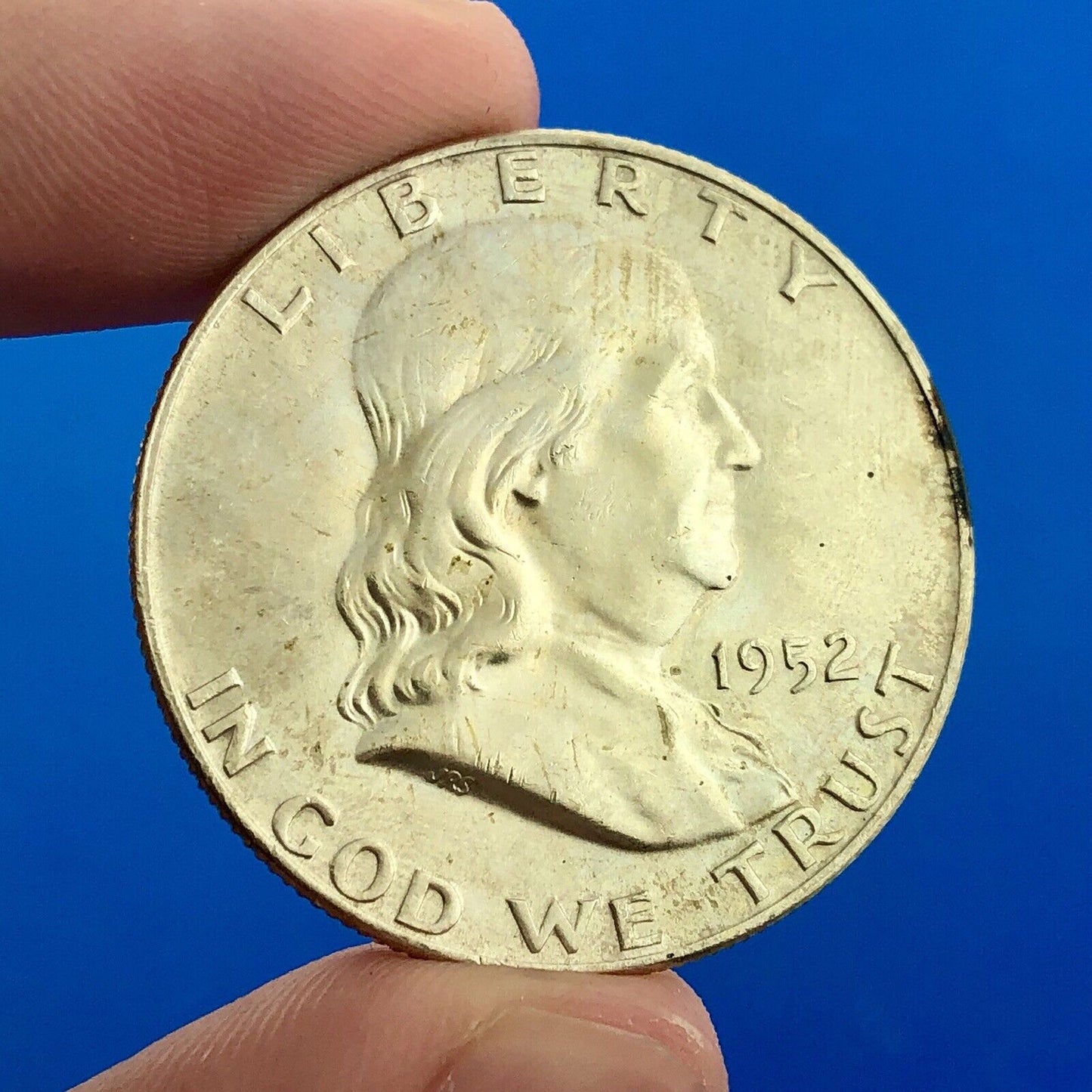 1952 D Franklin Silver Half Dollar Better Key Rare Denver Mint Coin
