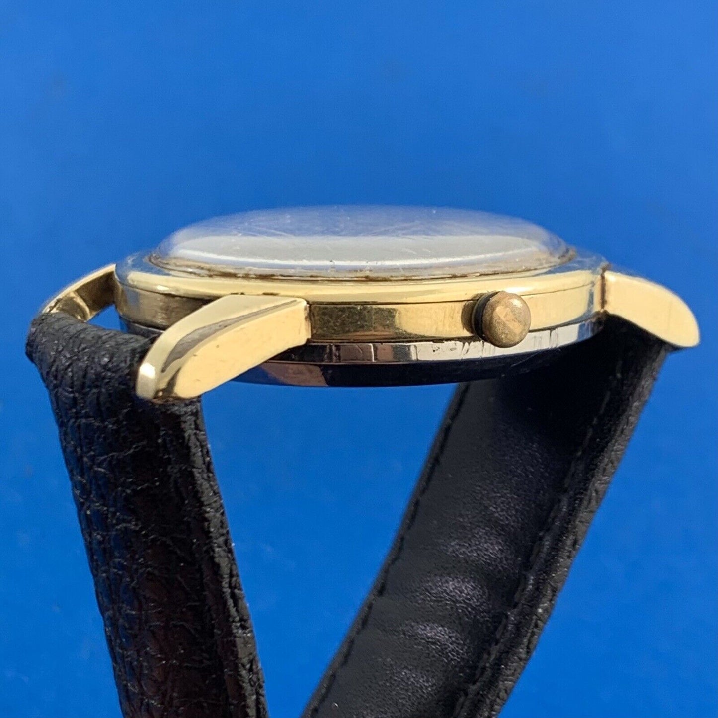 Mid Century Omega Automatic Seamaster Gold Toned Non Working Parts Only Watch