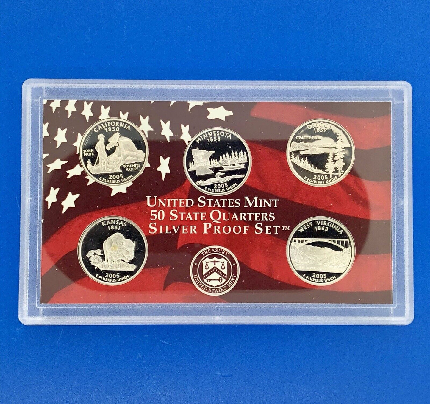 2005 S United States Mint Silver Proof Eleven 11 Coin Set OMP/COA