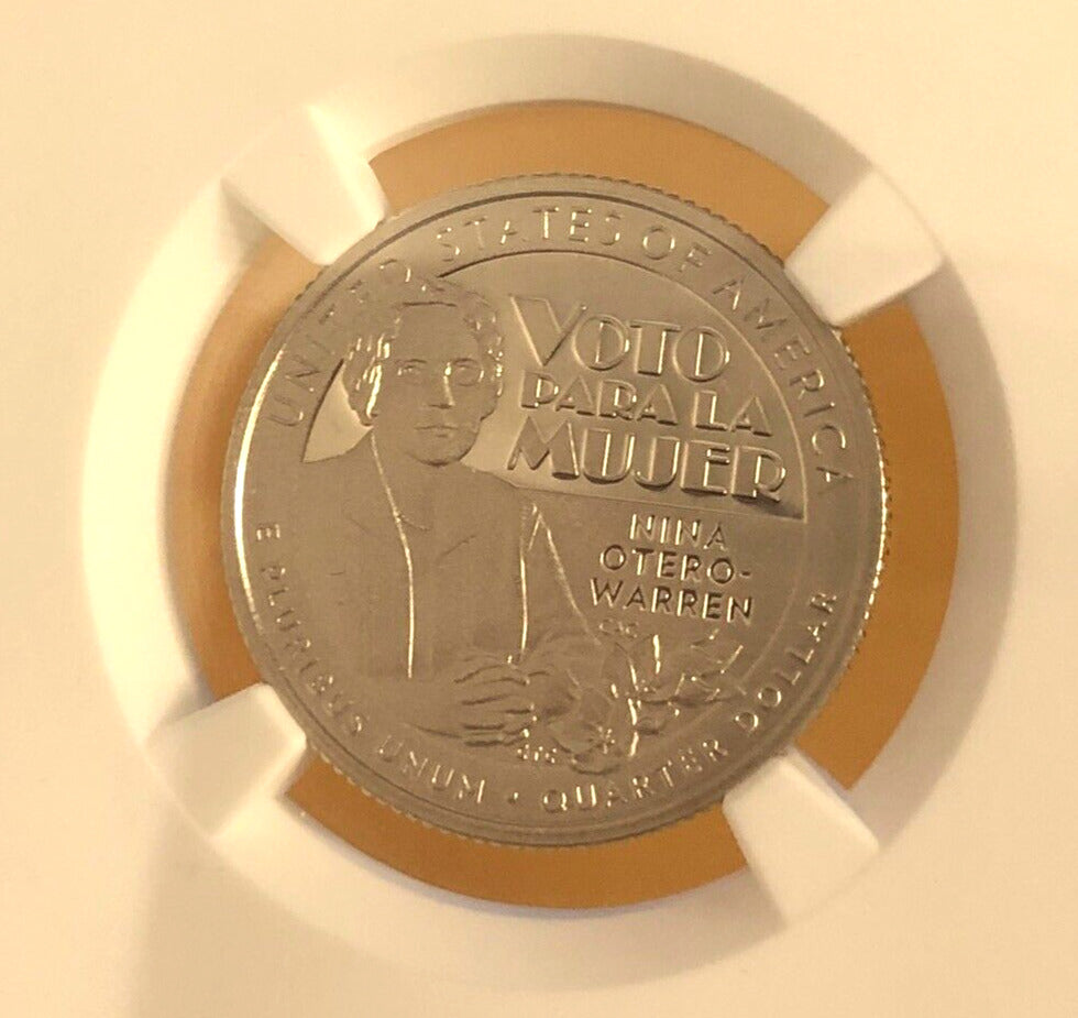 2022 S Clad 25C American Women PF 70 Signed Elizabeth Jones 5 Coin Quarter Set