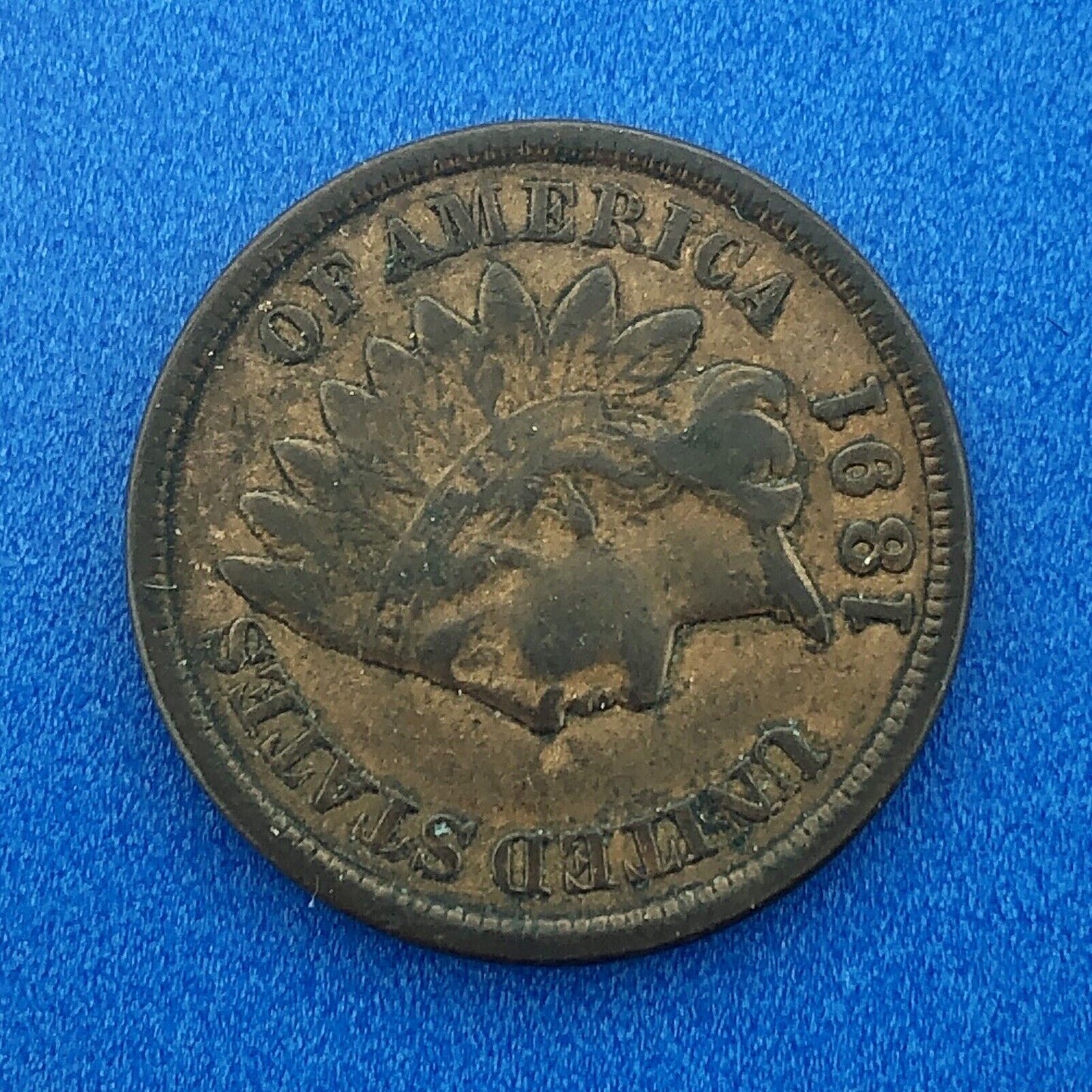 1891 Indian Head One Cent Penny Type 3 Bronze Better Key Philadelphia Coin