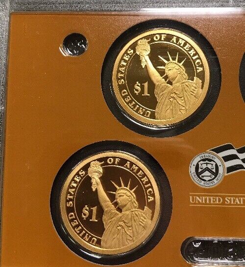 2007 S U.S. Mint Presidential 1$ Dollar Coin Proof Set Complete With Box/COA