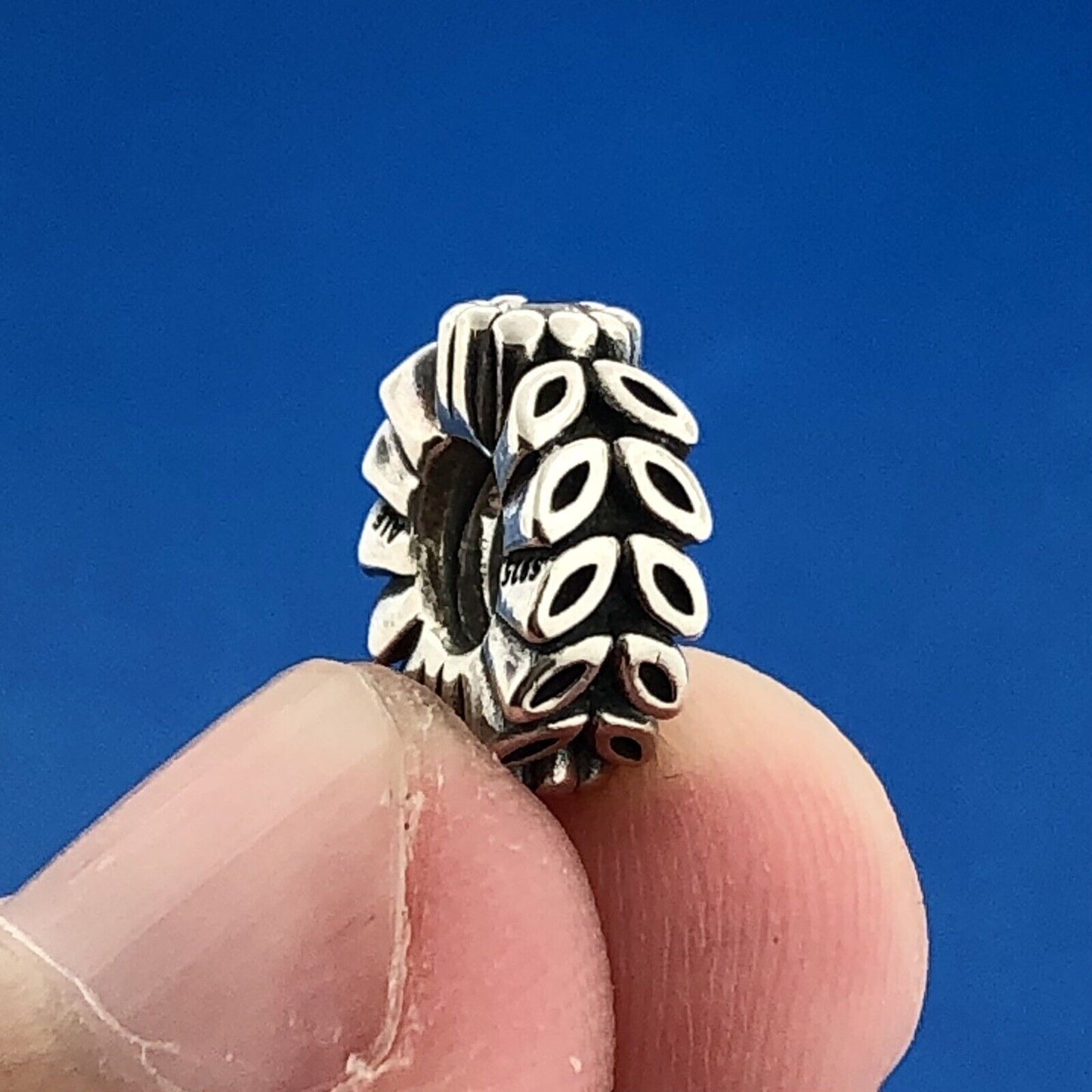 Authentic PANDORA 791224CFW Sparkling Twice As Nice Flower Bead Charm Retired