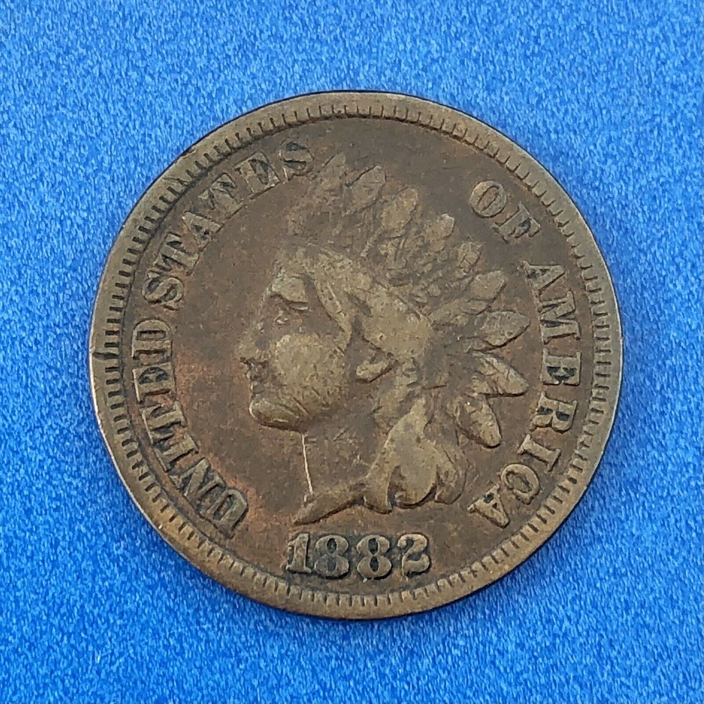 1882 Indian Head One Cent Penny Type 3 Bronze Better Key Philadelphia Coin