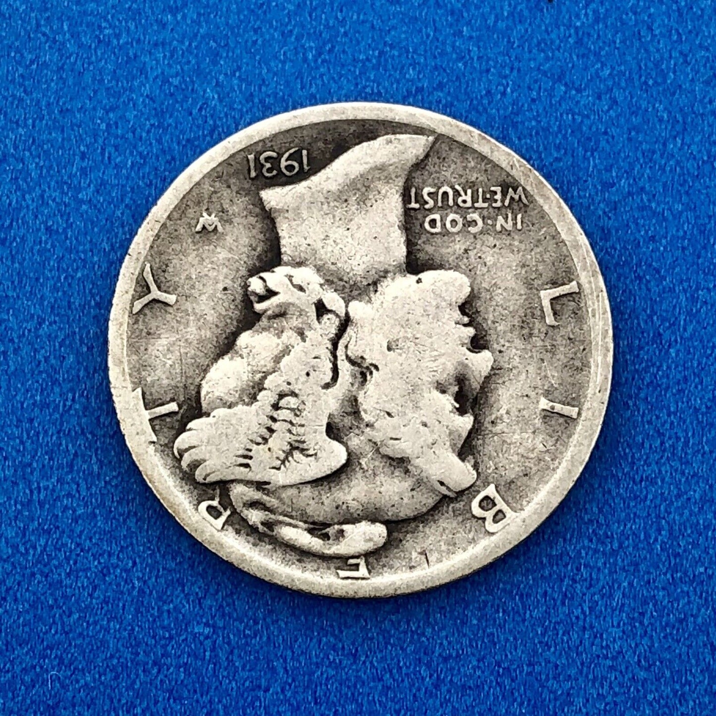 1931 D United States 90% Silver Mercury Dime Better Scarce Denver Mint Coin