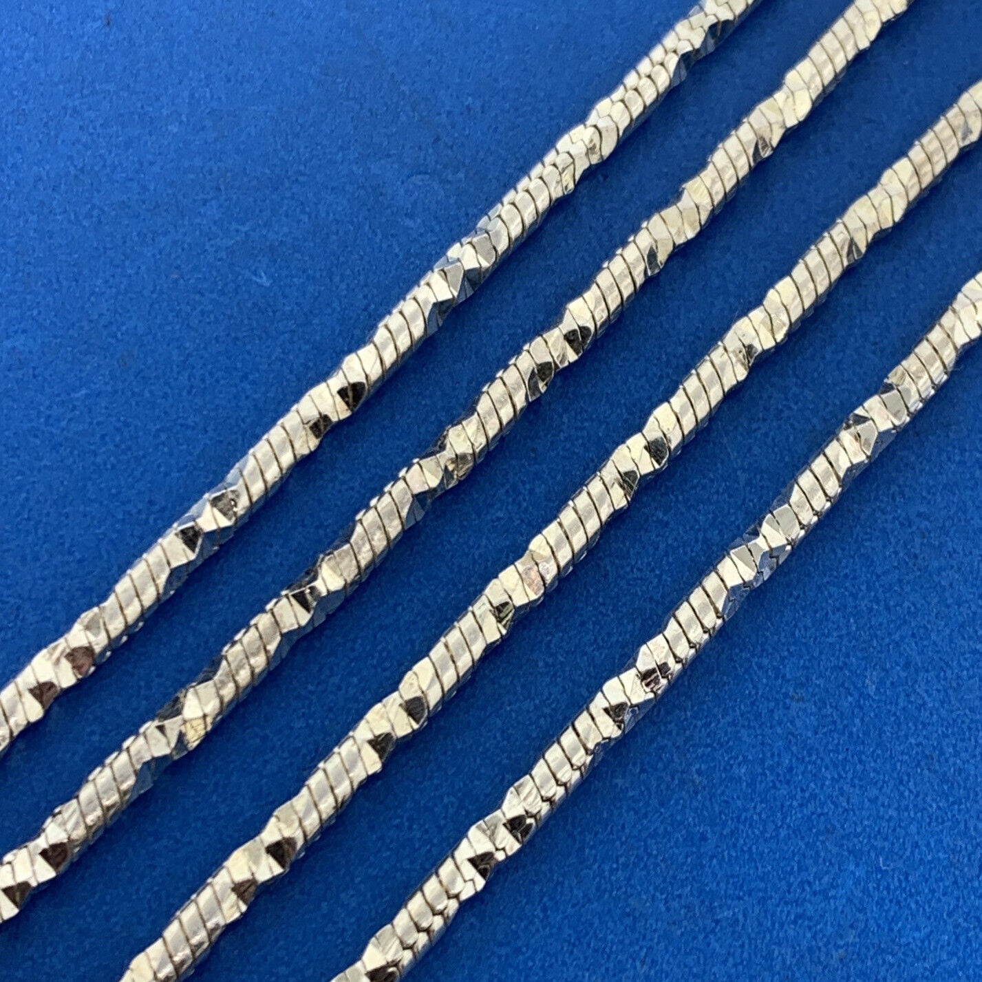 Designer Milor Italy Sterling Silver 925 Fancy Diamond Snake Design Necklace