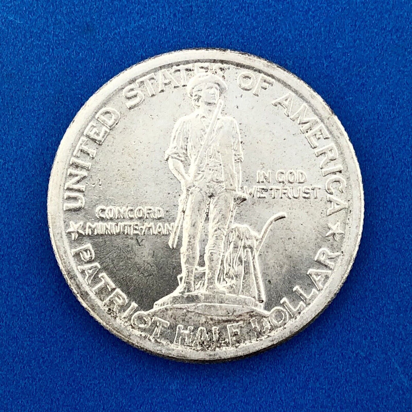 1925 Lexington Concord Sesquicentennial Commemorative Silver Half Dollar Coin