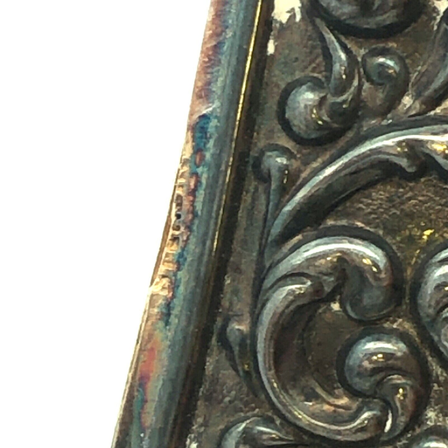 Vintage Antique Sterling Silver 925 Fancy Wide Vesta Match Safe Case