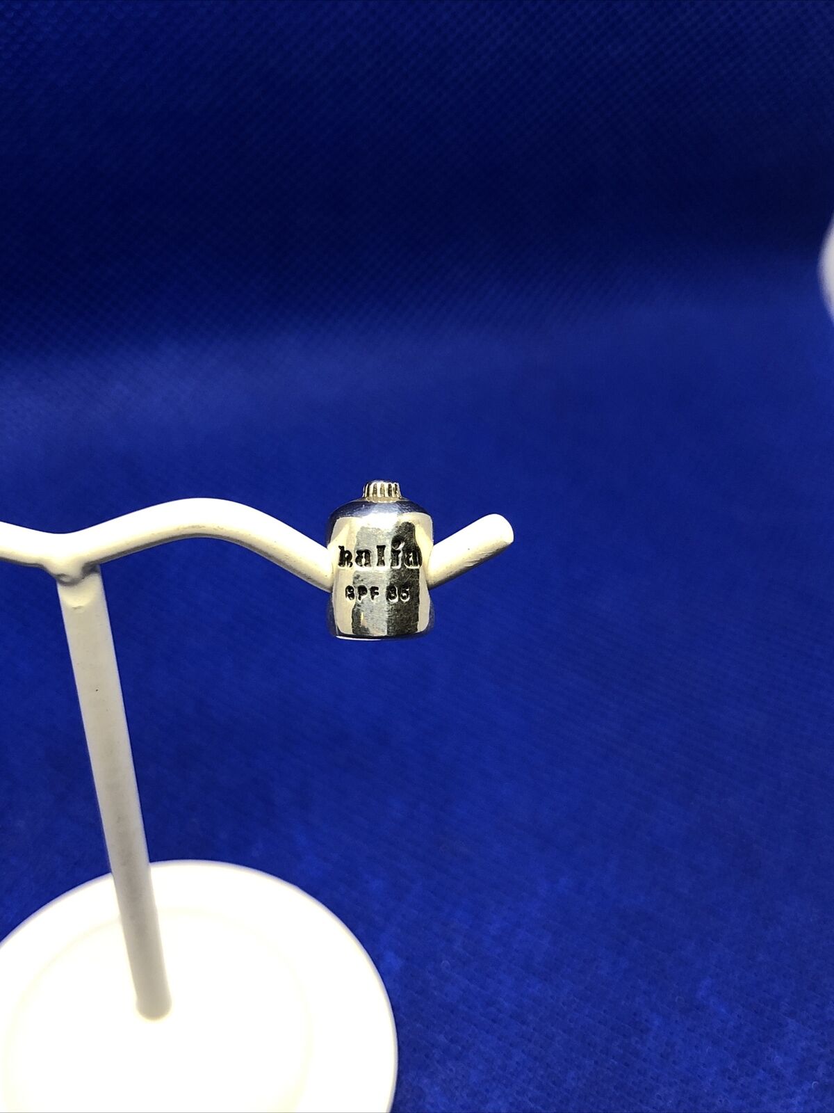 Authentic KALIA 925 Sterling Silver Sun Screen Bottle SPF Slide Bracelet Charm