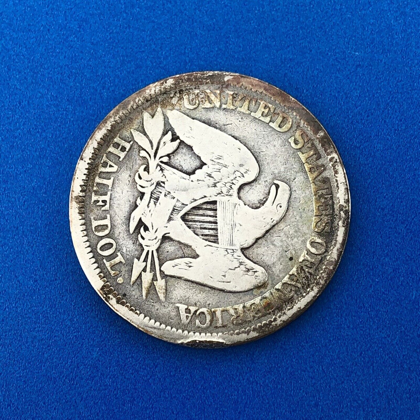 1854 P Silver Seated Liberty Half Dollar 50c Arrows Philadelphia Mint Coin