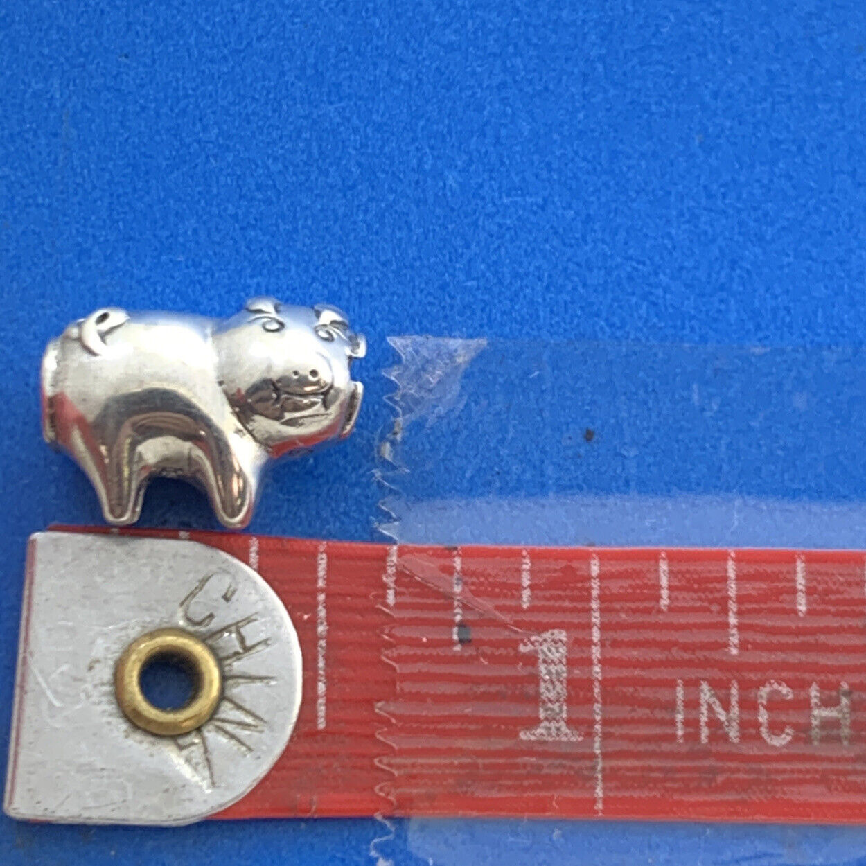 Authentic KALIA 925 Sterling Silver Little Piggy Hog Slide Bracelet Charm