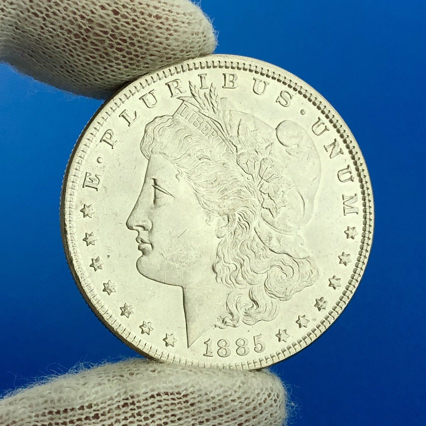 1885 P Morgan Silver Dollar $1 Better Rare Key Philadelphia Mint Coin White BU