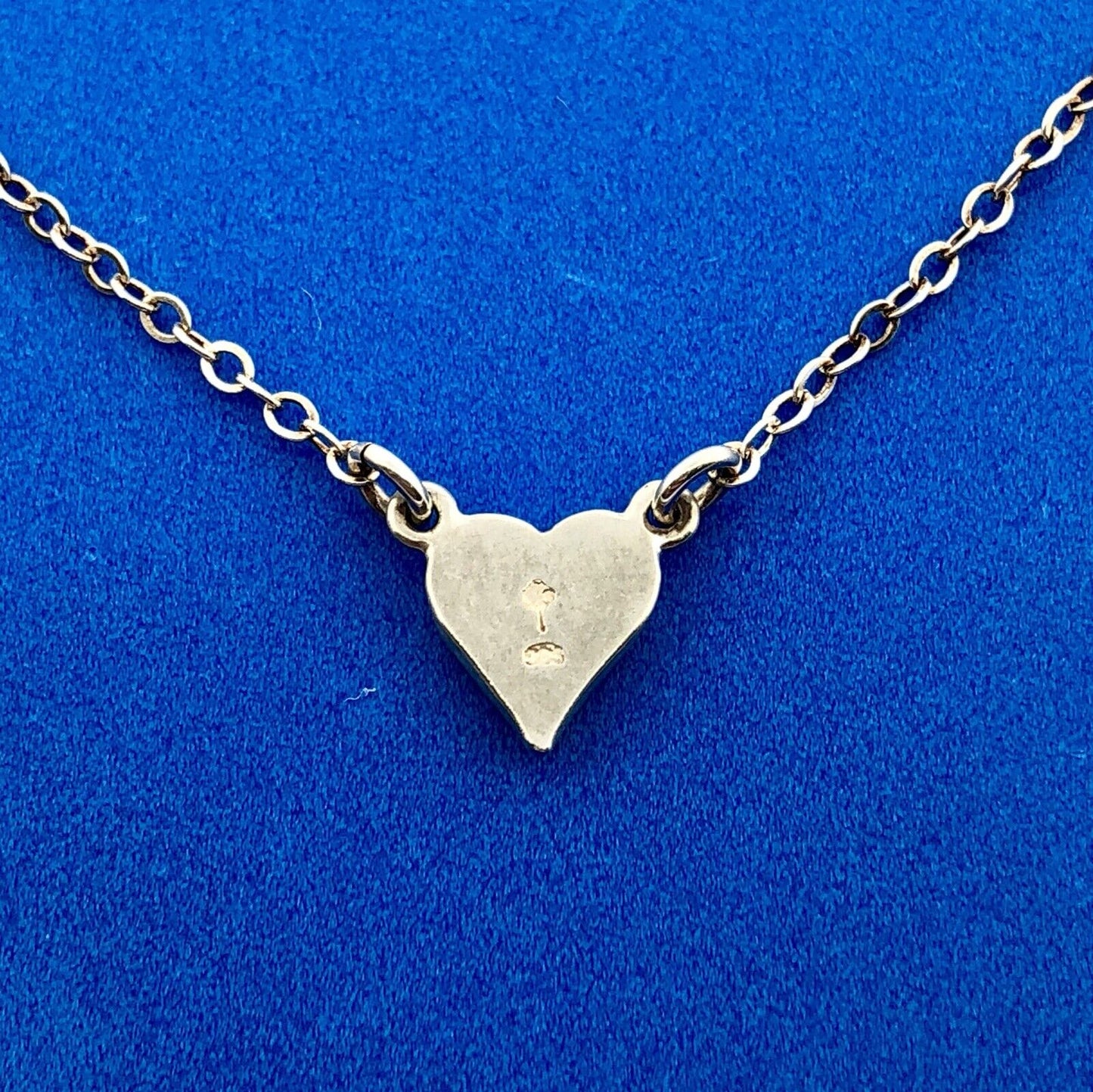 Charming Designer Sterling Silver 925 Heart Charm Sweetheart Promise Necklace