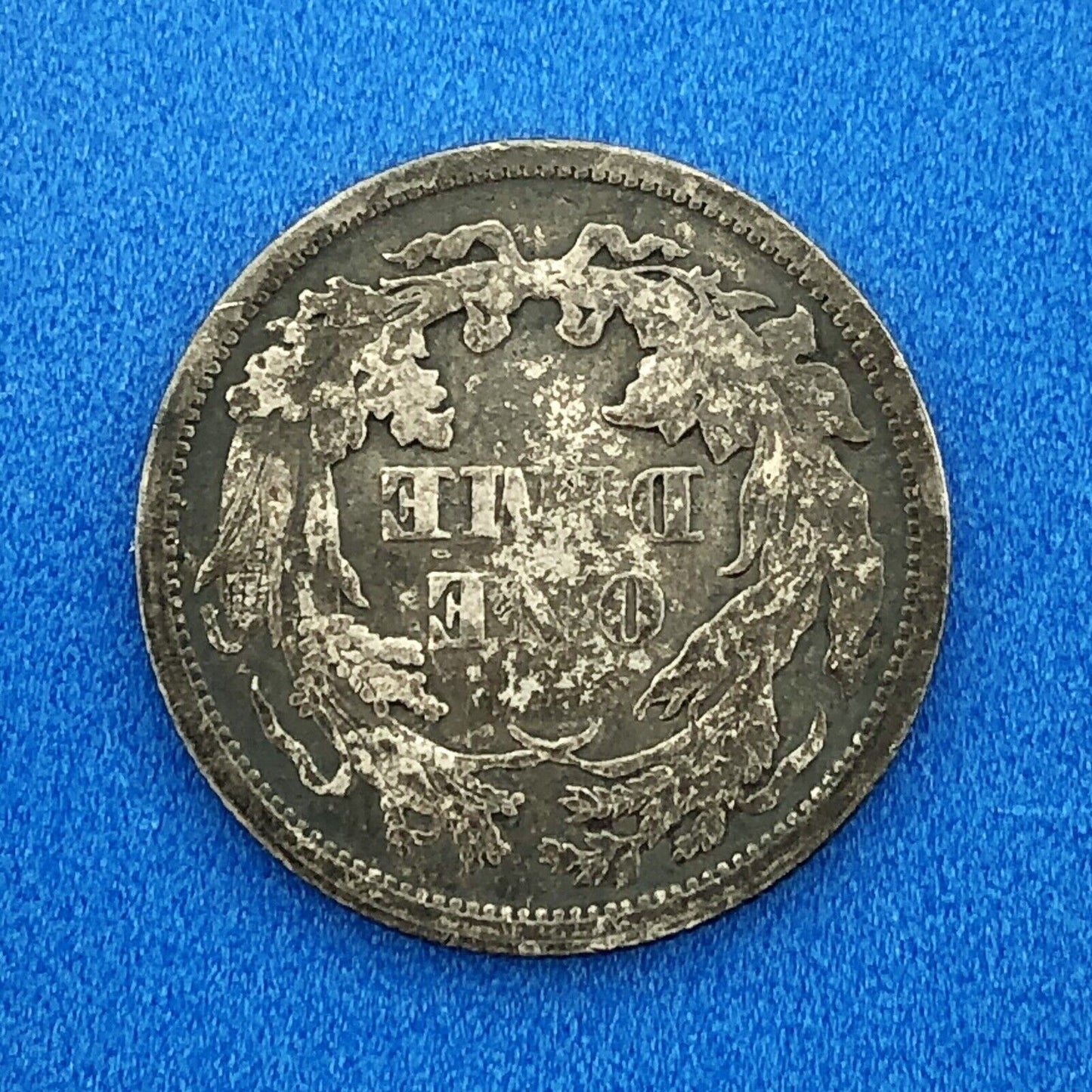 1876 P Seated Liberty Silver Dime 10c Better Key No Stars Philadelphia Coin