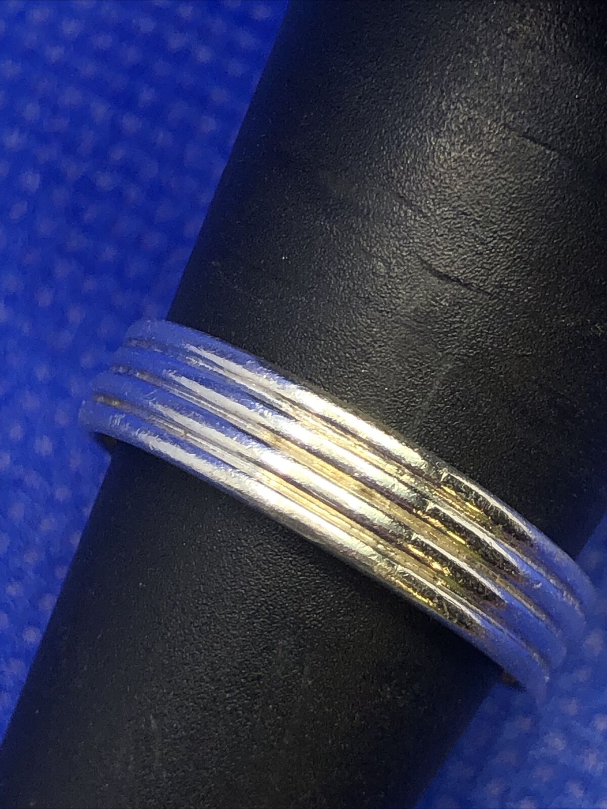 Designer Sterling Silver Oval Mystic Topaz Ribbed Twist Statement Cocktail Ring