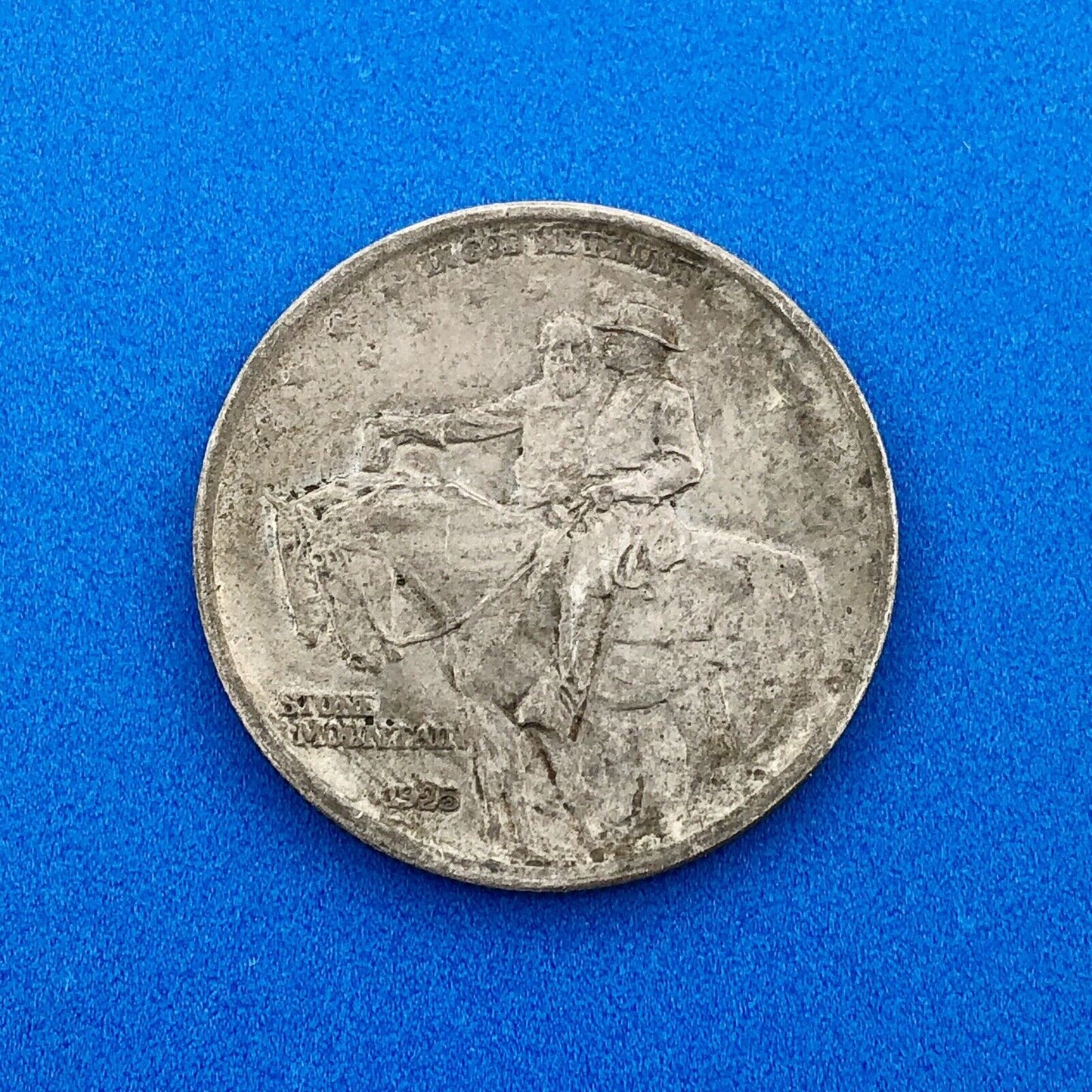 1925 P Stone Mountain Commemorative .900 Silver Half Dollar AU Rare Coin