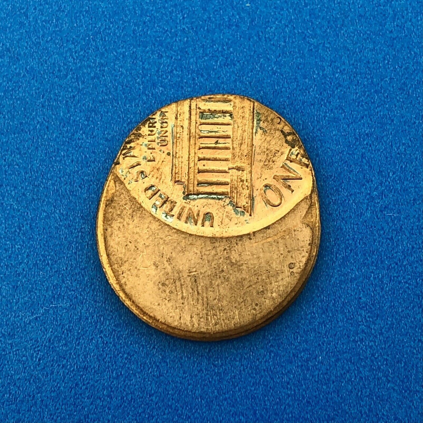 No Date Modern Era Lincoln Memorial One Cent Copper Alloy Off Center Error Coin