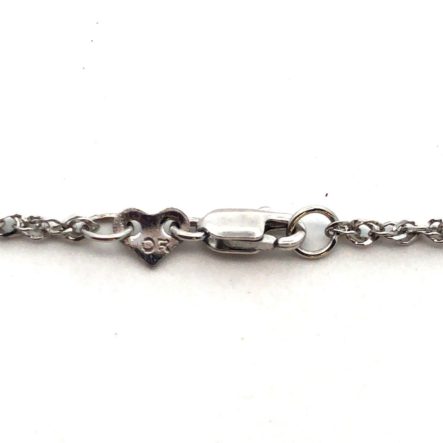 Designer 14K White Gold Diamond Infinity Eternity Anniversary Pendant Necklace