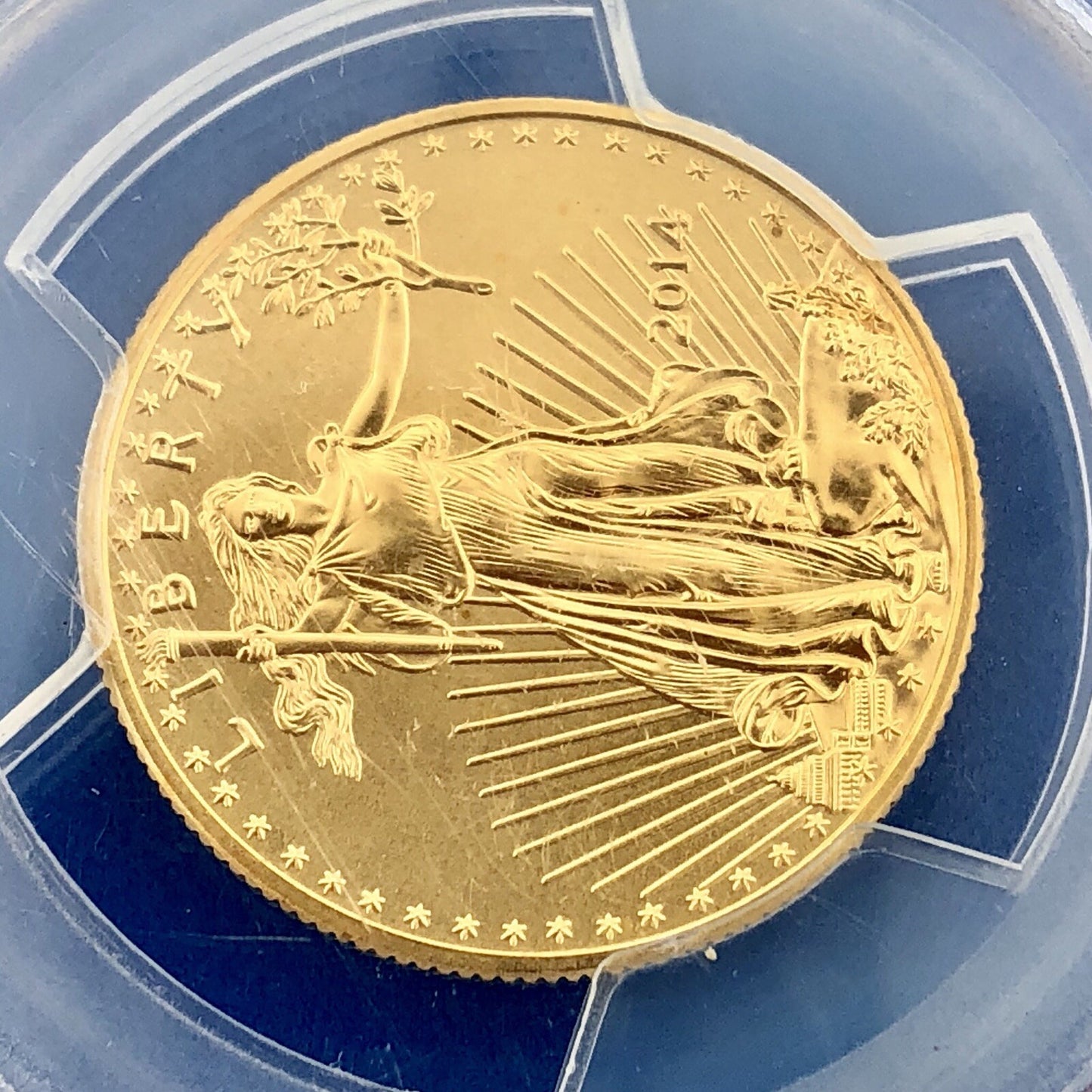 2014 $25 Gold 1/2 OZ PCGS MS70 First Strike Gold American Eagle Rare Label